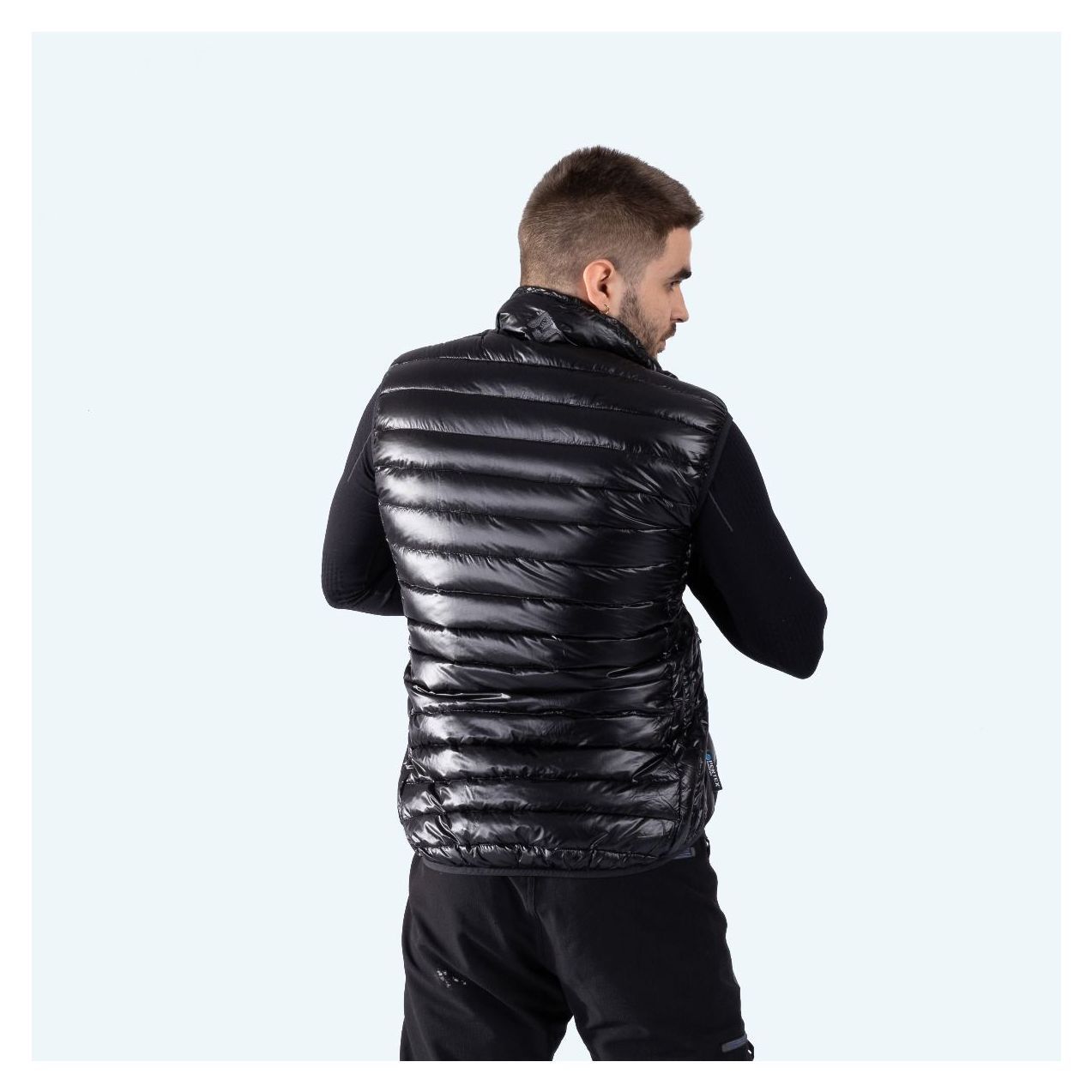 Cumulus Man Down Vest Minilite Meteorite Black Back