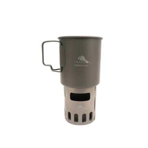 TOAKS Titanium Alcohol Stove Pot Stand lifestyle