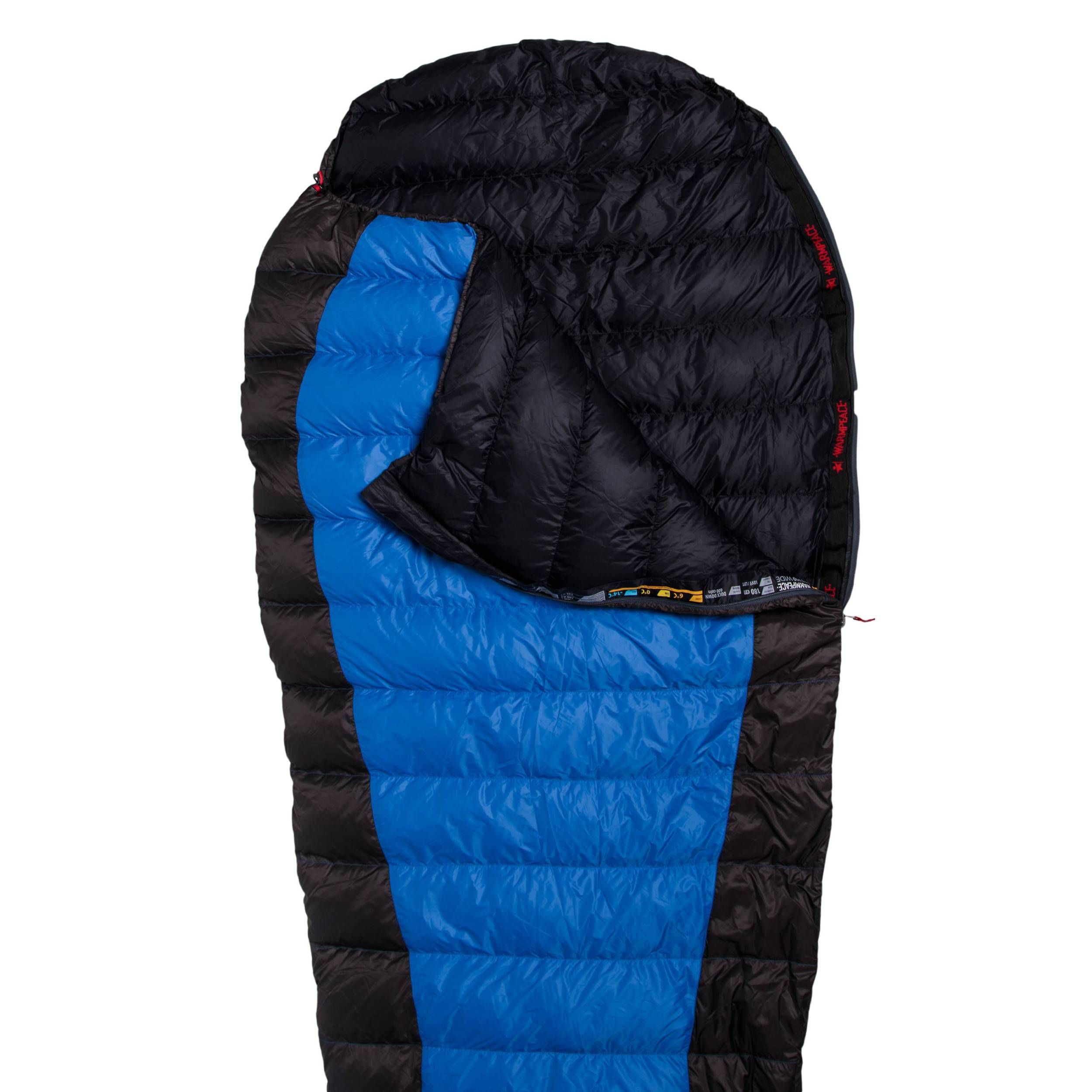 Warmpeace Viking 300 Blue Grey Black down sleeping bag