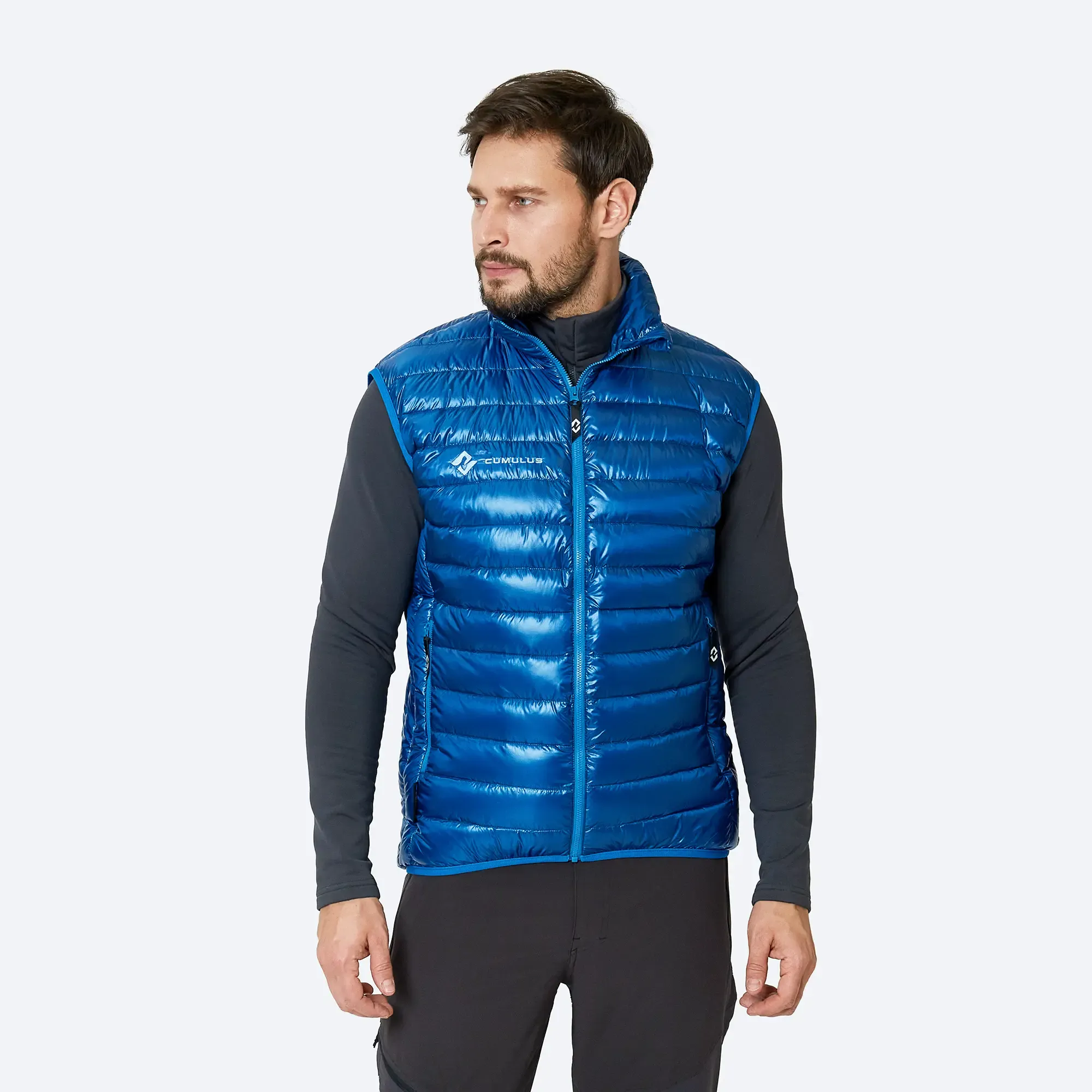 Cumulus Minilite Man down jacket pánská péřová bunda Deep Sea 2.webp