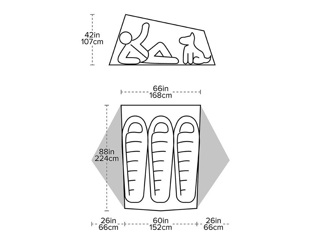 Big Agnes Tiger Wall UL3 Solution Dye