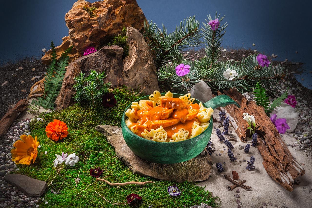 Adventure Menu KIDS Kuře na paprice s těstovinami