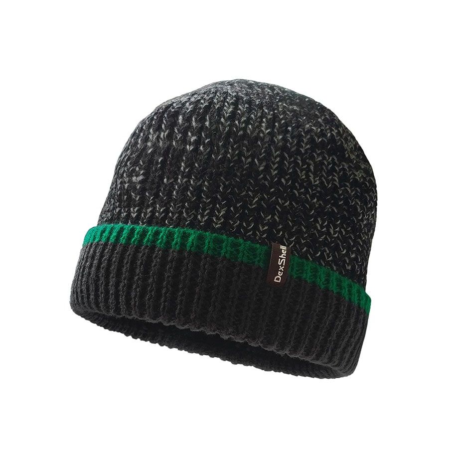 DexShell Cuffed Beanie Green Edge