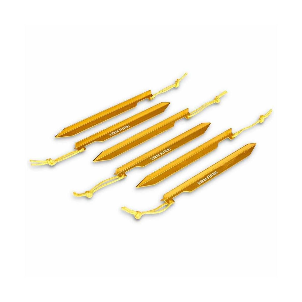 Sierra Designs Fl Stake 6 Pack 82408 (1)