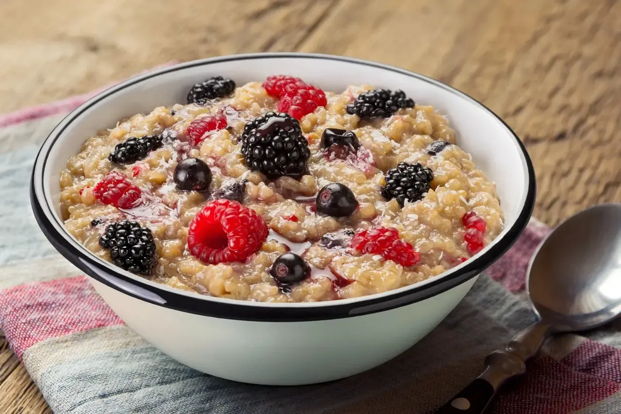 Adventure Menu Coconut Rice Porridge with Forest Fruits