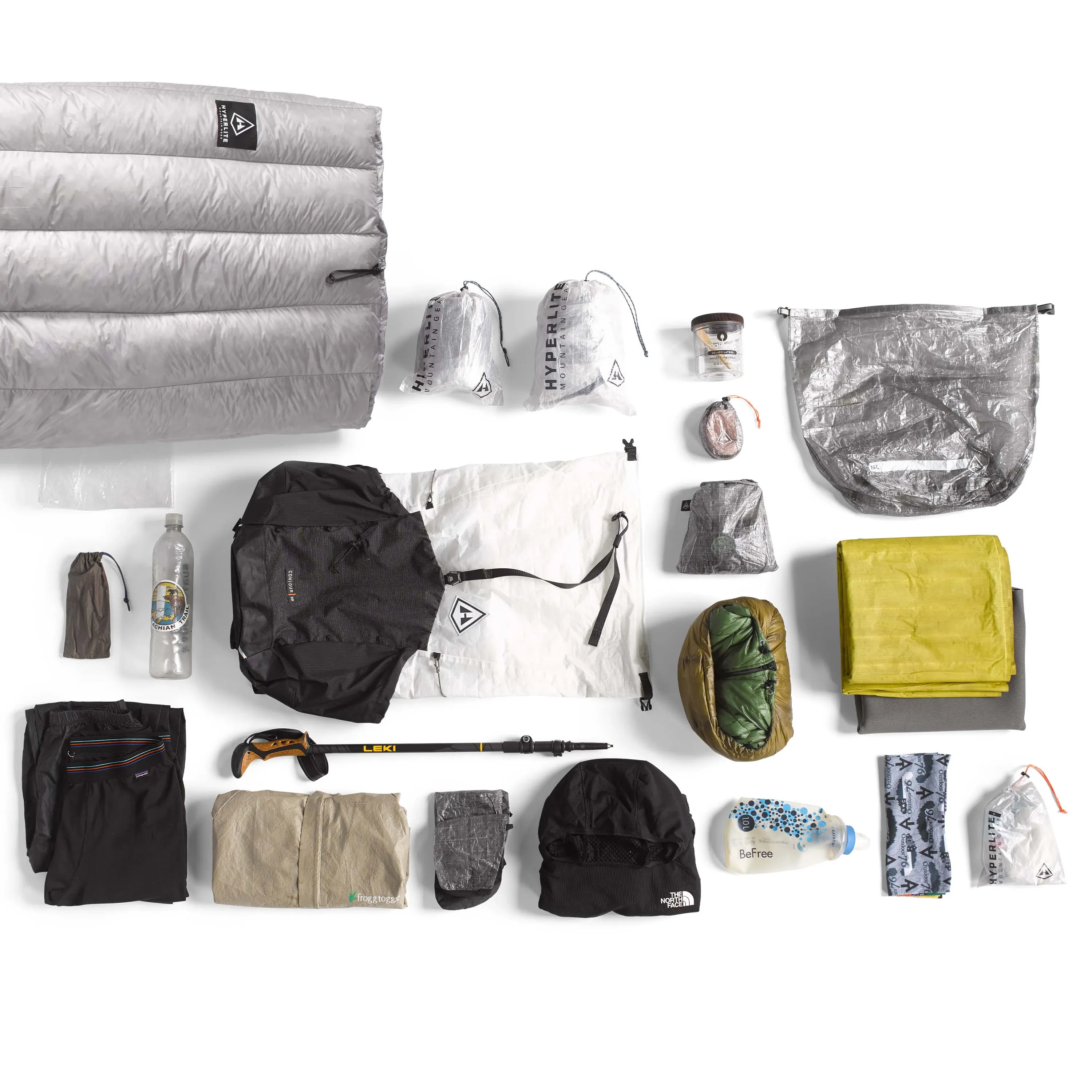 Hyperlite Mountain Gear Contour 35 White ultralight backpack dyneema