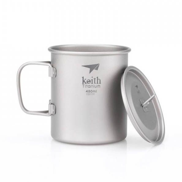 Keith Mug 450 ml titanovy hrnek s pokličkou