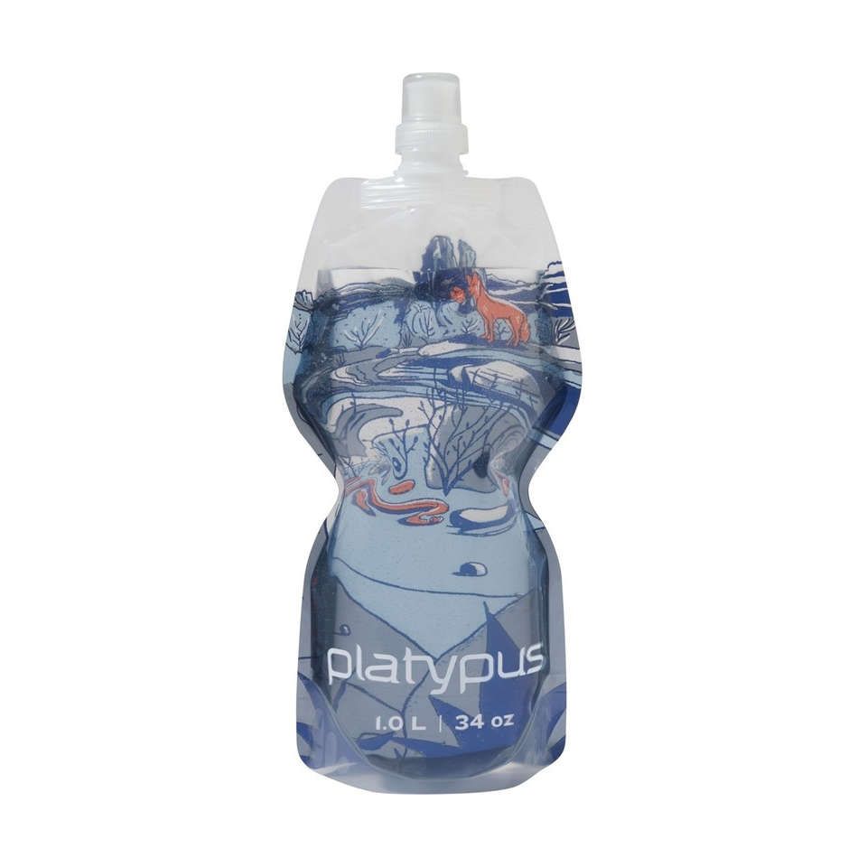 Lehká a měkká skládací láhev Platypus Softbottle 1,0L Arroyo Push-Pull - opatřena sportovním Push-pull uzávěrem