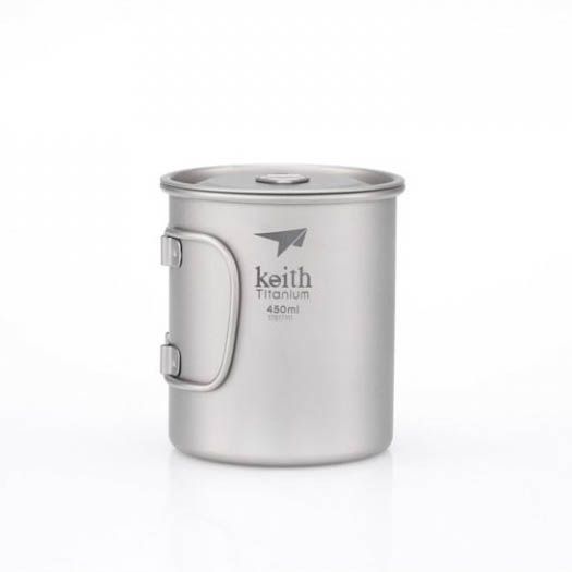 Keith Mug 450 ml titanovy hrnek s pokličkou