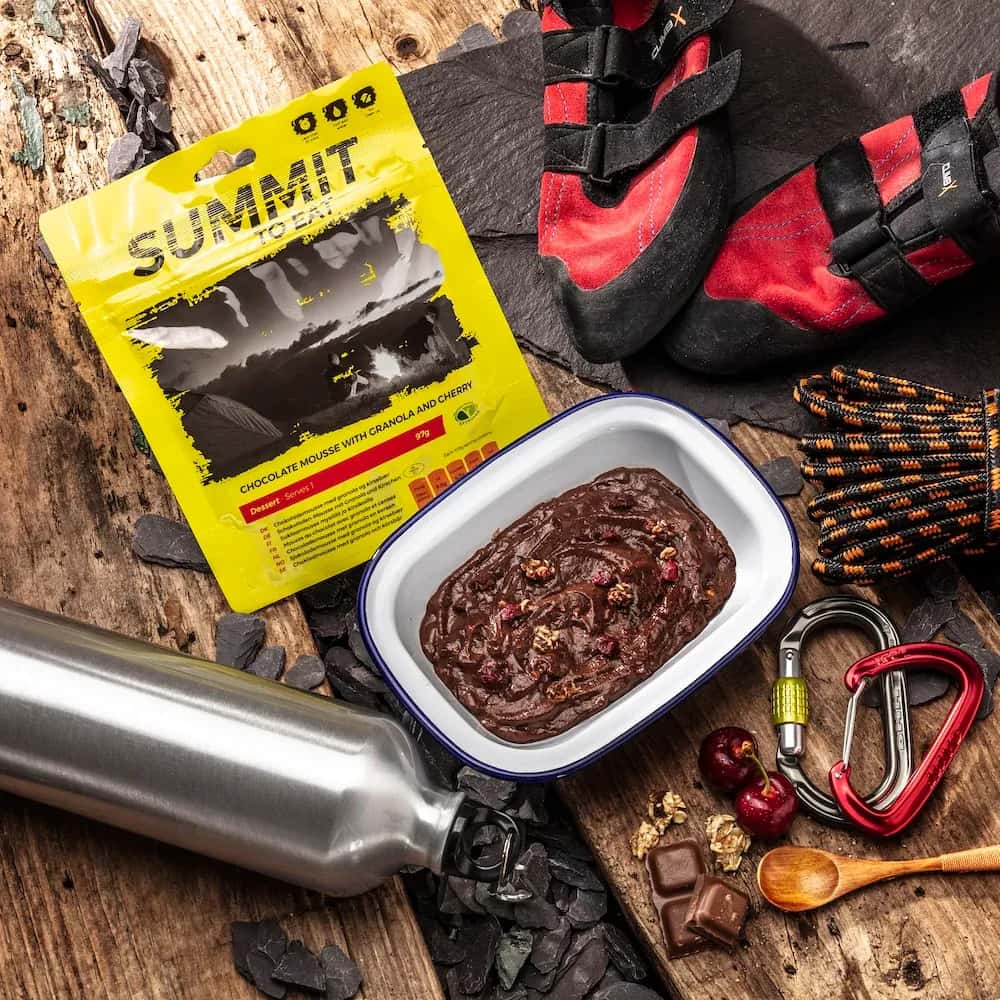 Summit To Eat Chocolate Mousse with Granola and Cherry lifestyle