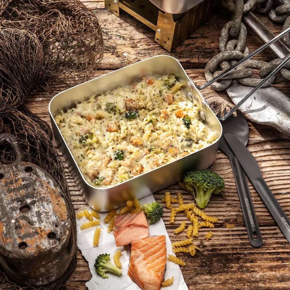 Summit To Eat Salmon and Broccoli Pasta lifestyle